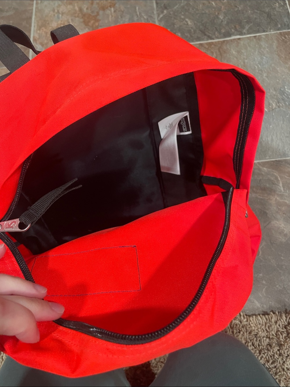 Jansport Bright Red Everyday Backpack - Picture 3 of 3
